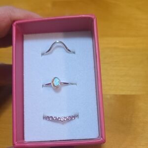 New With Box Ryze Sterling Silver Stackerz Rings. Size 6.